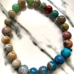 Stone bead bracelet